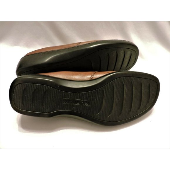 Naturalizer Mardi Mules Leather Clogs Brown Slip On Shoes Flats Womens 7.5M - Picture 4 of 4